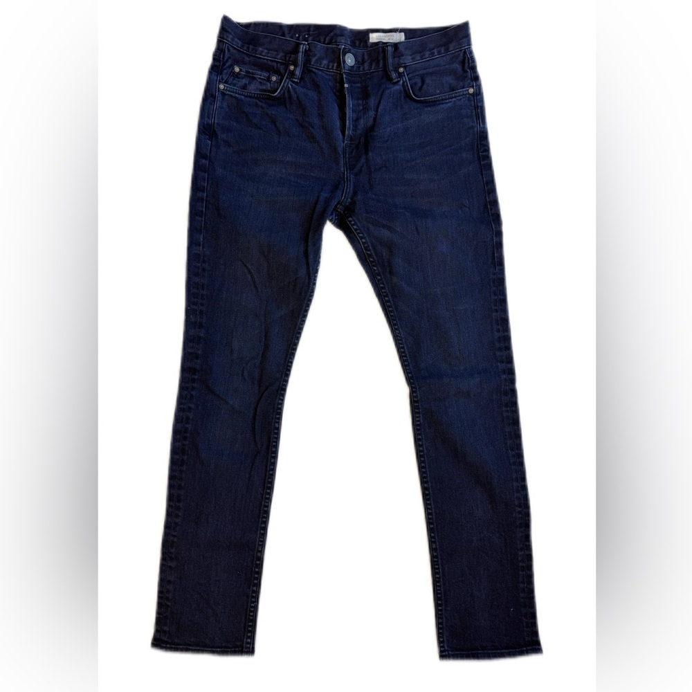All saints Cigarette skinny fit Men’s Dark Blue Jeans.  Size 33
